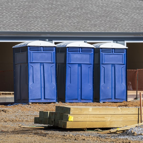 what is the expected delivery and pickup timeframe for the portable restrooms in Stuttgart